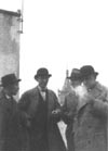 Karel Teige (far left) with Le Corbusier (to his right)