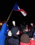 Waving the Czech flag