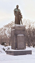 statue of Aleksander Dukhnovyc the national awakener of  the Rusyns, in Presov